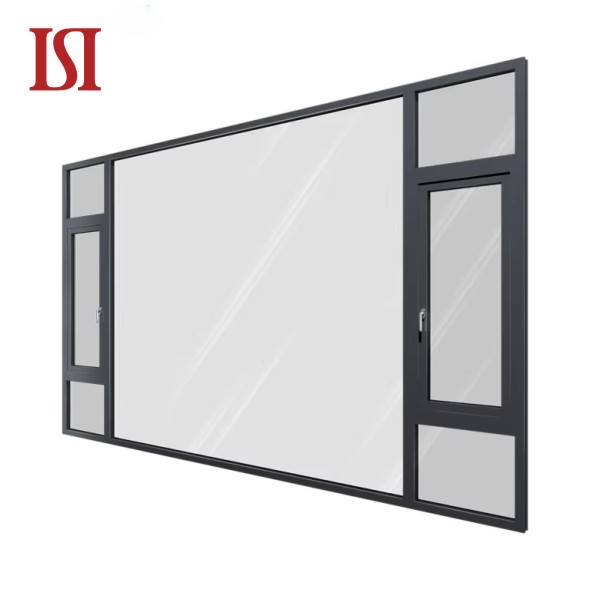 Top Brand Tengying Dresdner Card 2 Modern Design 2 Thermal Break Casement Aluminum Windows with Double Glass House Window
