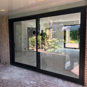 Customized Size Heavy-duty Industrial Sliding Aluminium Doors And windows Sound Proof Aluminum More Panels Slide Door