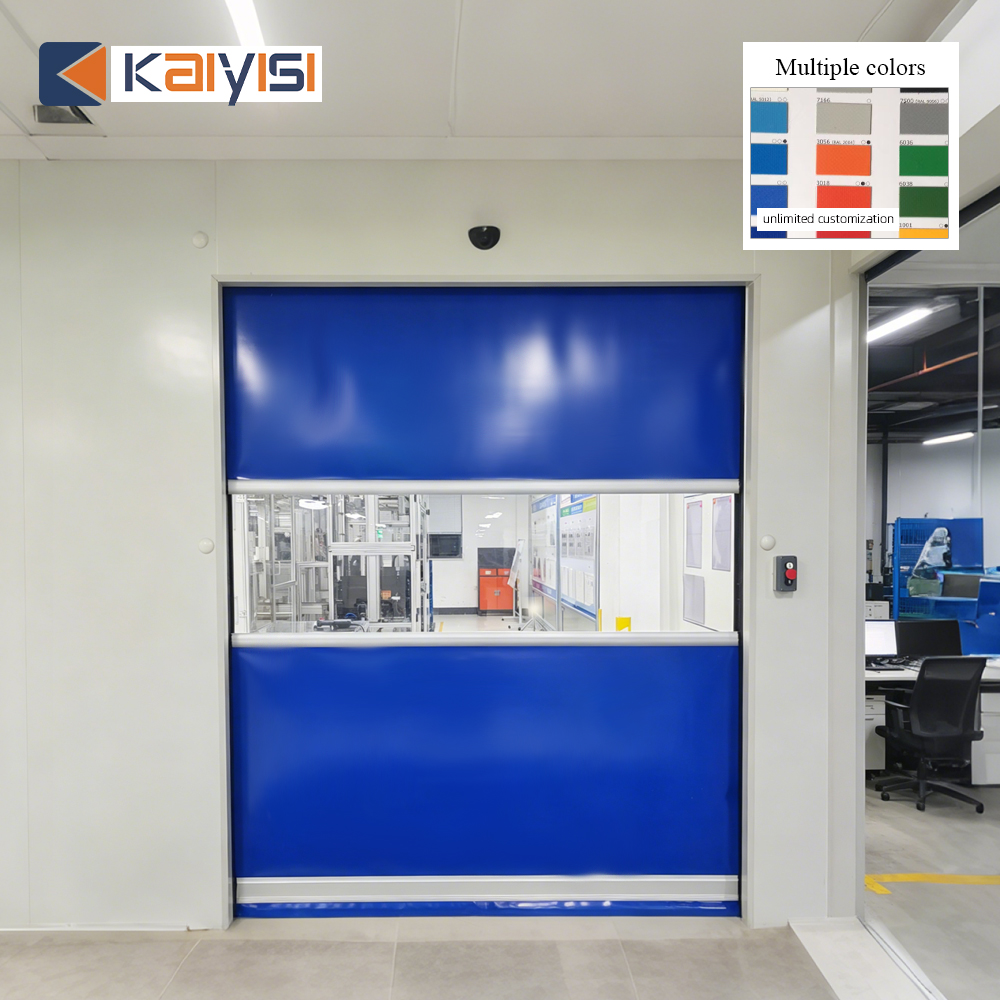 High Speed Door Industrial Exterior Quick Rolling Door Sales Size and Color Customizable PVC Modern