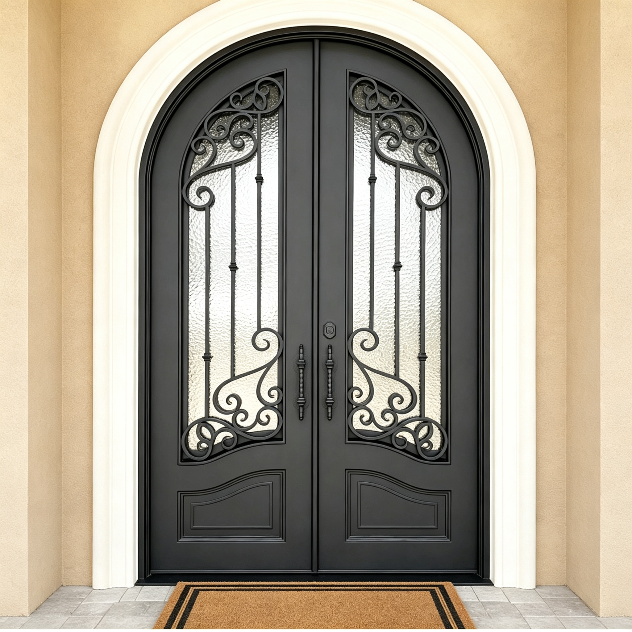 Thermally Broken Black Framed Steel Look Aluminum Glass French Door Crittall Style Heritage Doors