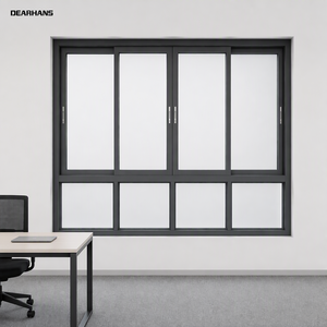 Aluminum Energy Efficient Design Smooth Sliding Glass Windows