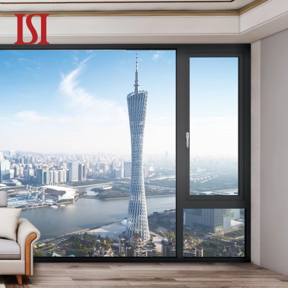 Top Brand Tengying Dresdner Card 2 Modern Design 2 Thermal Break Casement Aluminum Windows with Double Glass House Window