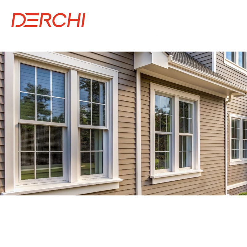 Double Hung Windows Modern Design High Quality of Aluminium Sash Windows Custom Hung Windows