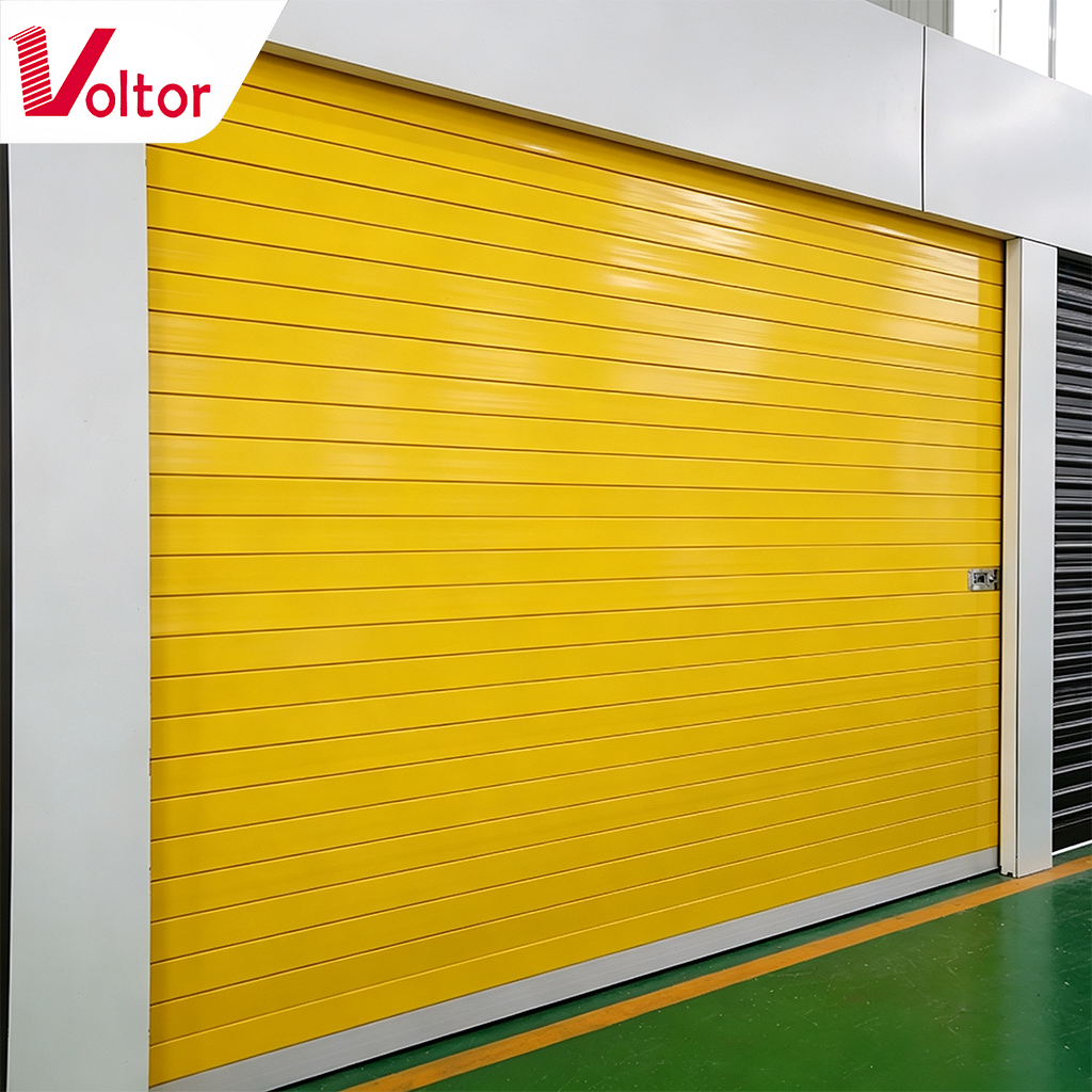 Automatic Aluminum Roller Shutter Door High Speed Hard Rolling Shutter for Commercial Shop Security Dustproof Metal Door
