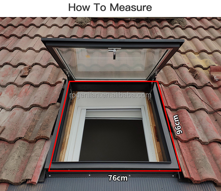 Pitched roof skylight diagram
