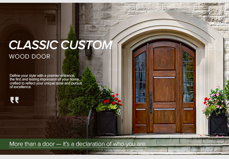 Custom entrance door detail