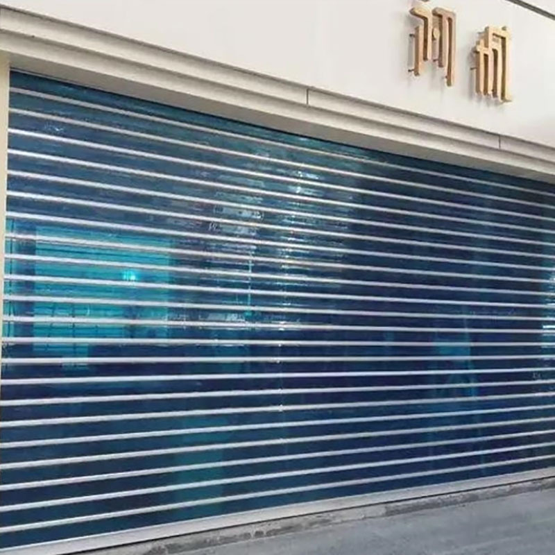 Electric Remote-controlled Anti-theft PC Transparent Stainless Steel Roll-up Door Custom-made Mall Counters Clothing Stores