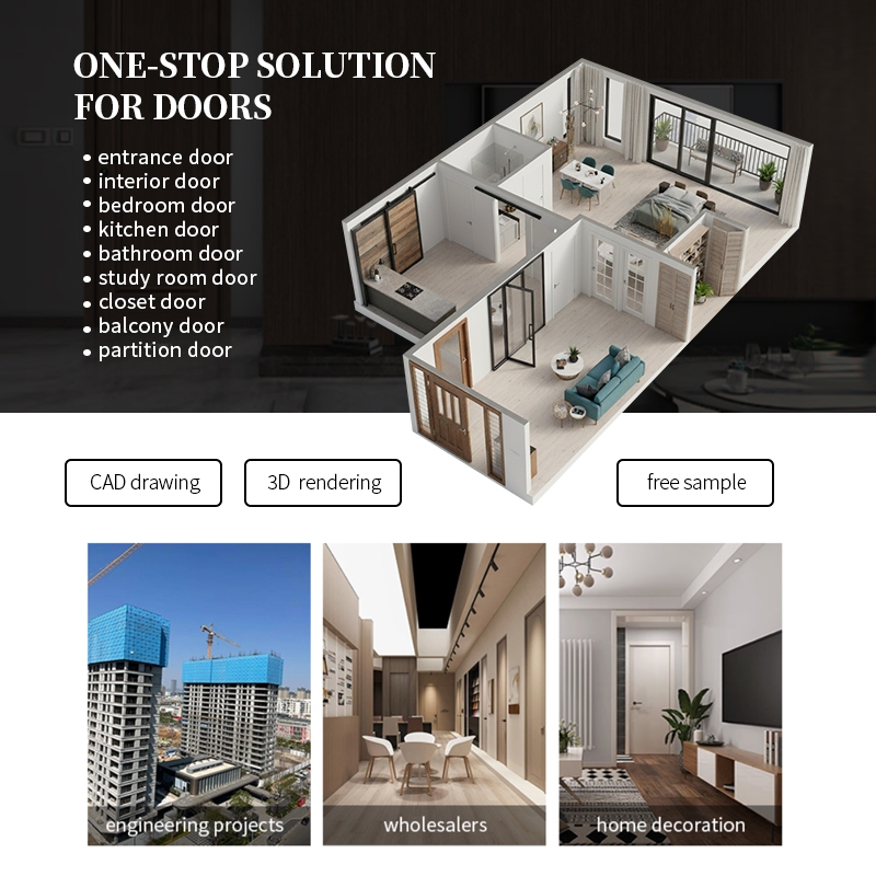 Modern Aluminum Entry Door Brown Bronze Textured Double Front Door Fingerprint Smart Lock Anti Theft for Hotel