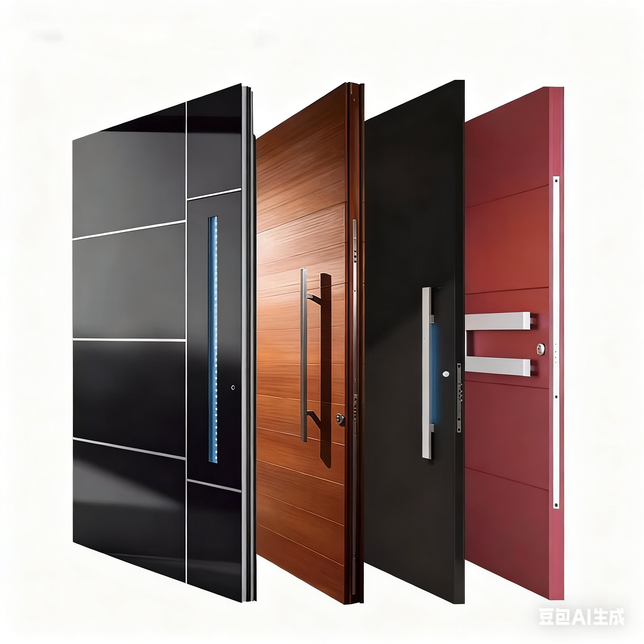 European High Quality Luxury Cast Aluminum Exterior Door Hurricane Impact Front Doors Security Villa Entrance Door