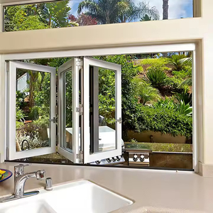 Automatic Slim Frame Aluminum Folding Patio Windows