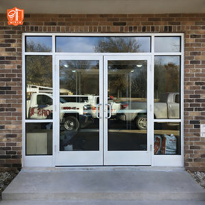 Commercial Windproof Aluminum Frame Doors