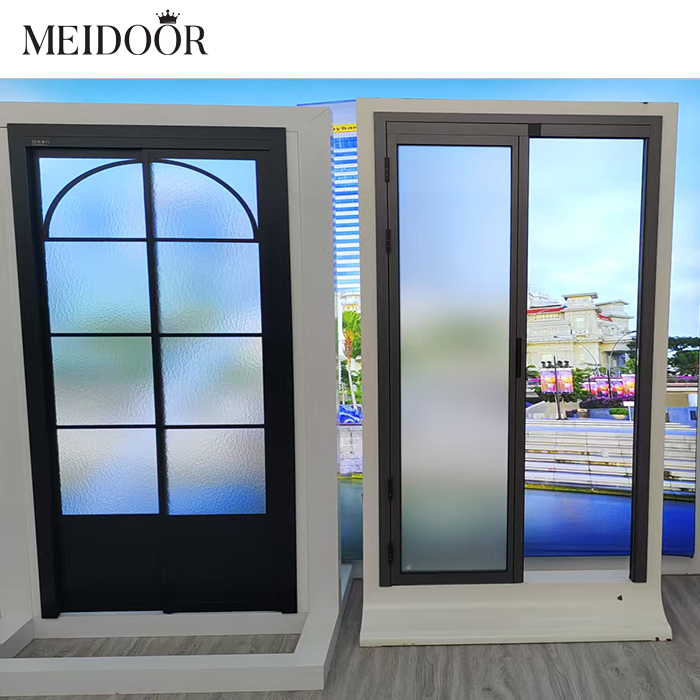 Modern Waterproof PT PD Glass Door Interior Security Swing Sliding Entry Door for Bedroom Kitchen