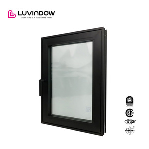 Triple Glazed Aluminum Tilt Turn Window Extra Narrow Frame