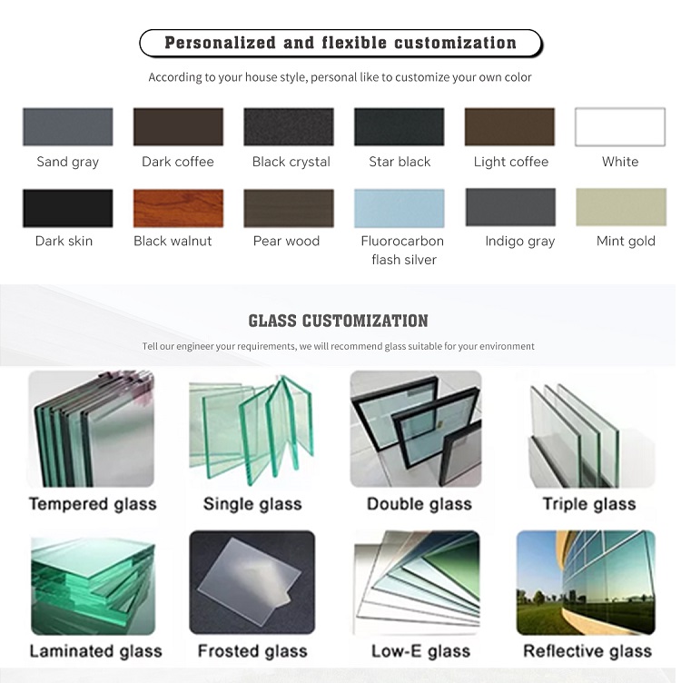 Eloyd Aluminum Automatic Vertical Sliding Window up and Down Glass for Villas' Exterior Lifting Balcony Window