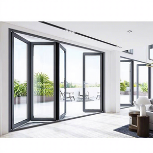 APRO American Hot Sale NFRC Certificate Aluminium Bi-Fold Door Glass Accordion Door