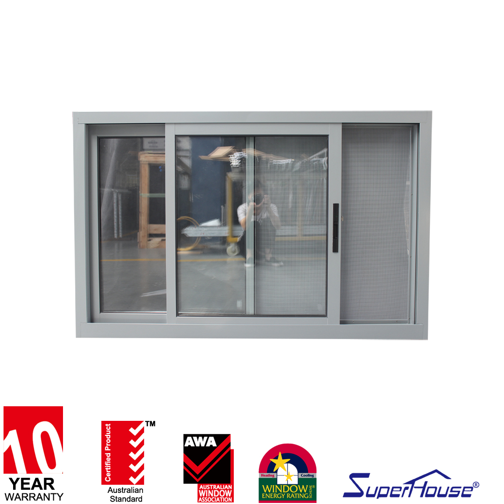 Florida Approved Miami Dade Hurricane Impact Glass Aluminium Sliding windows Screen Window