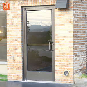 Double Glazing Thermal Insulation Exterior Commercial Doors