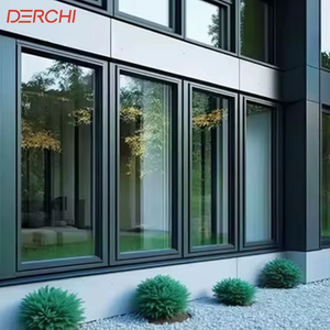 High Efficiency Windproof Aluminum Windows Wholesale Safe Durable Modern Double Glass