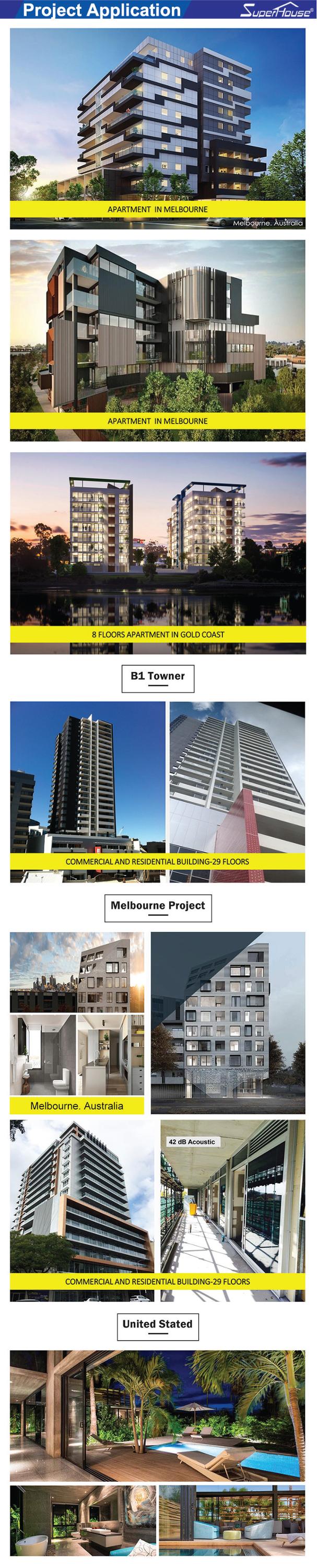 superhouse Cheap Aluminum windows Passive House Energy Rating Super Strength Steel Aluminium clear Glass Crank Awning Window