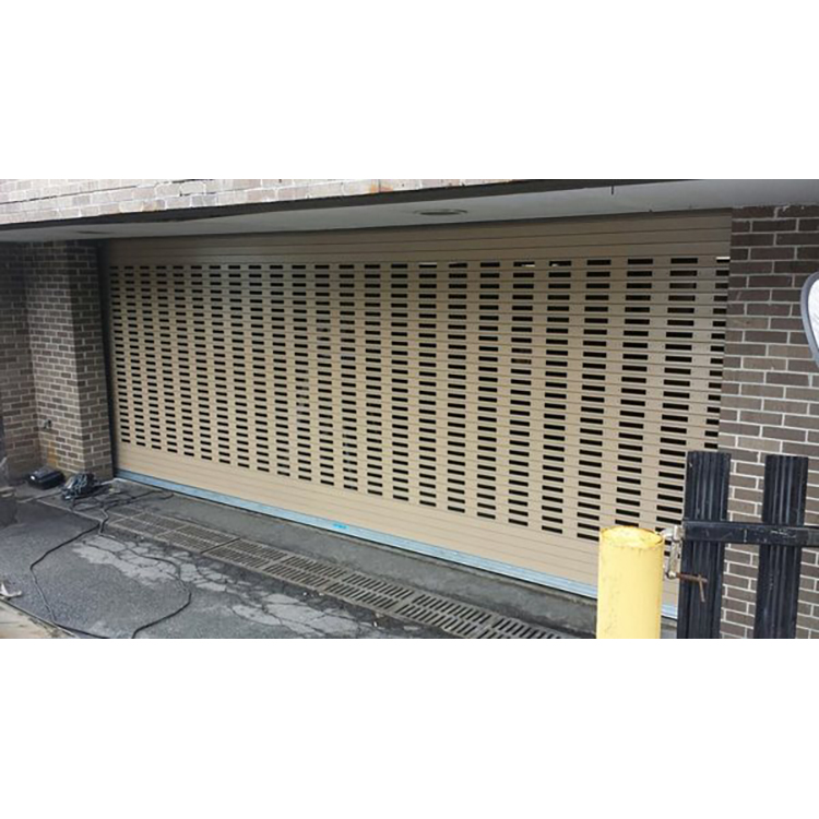 High Security Perforated Roller Shutters Counter Aluminium Rolling up Perforated Shutters Custom Designs Auto Perforated Doors