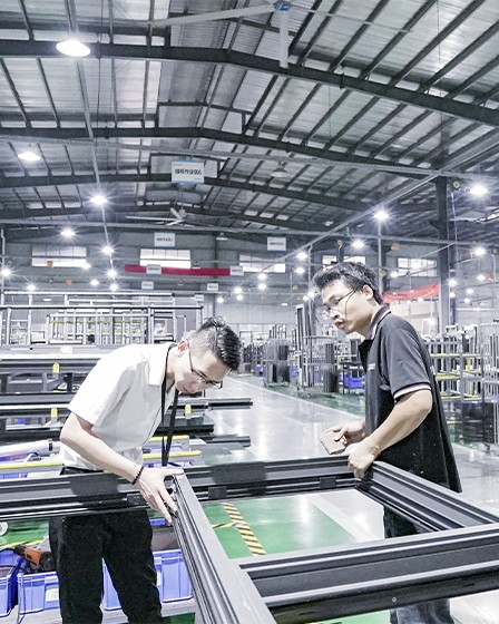 Quality inspection during entry door assembly