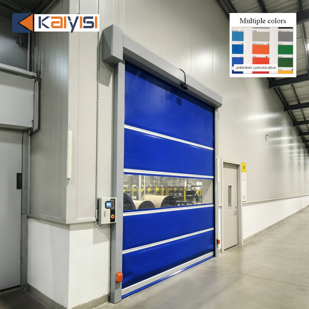 High Speed Door Industrial Exterior Quick Rolling Door Sales Size and Color Customizable PVC Modern