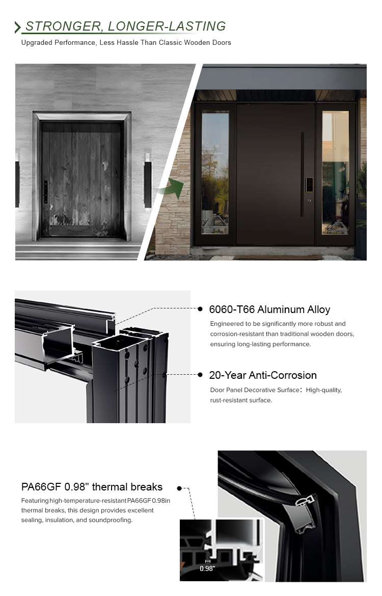 Modern Aluminum Entry Profile