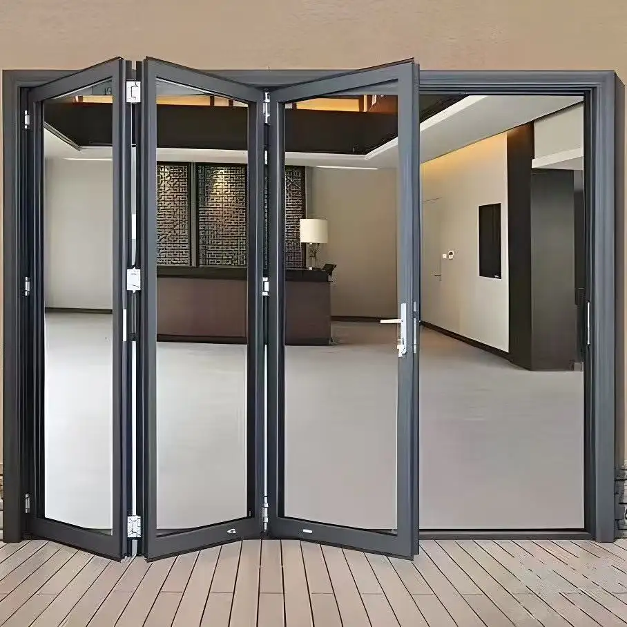 Design Contemporary Bifold Doors Concertina Glass Doors Collapsible Glass Partition