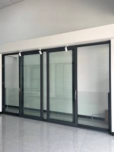 Modern Aluminum Glass Fireproof Double Entry Door Exit Design