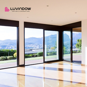 LUVINDOW Wholesale Aluminum Profile Lift and Sliding Patio Glass Door for Outdoor Partitions