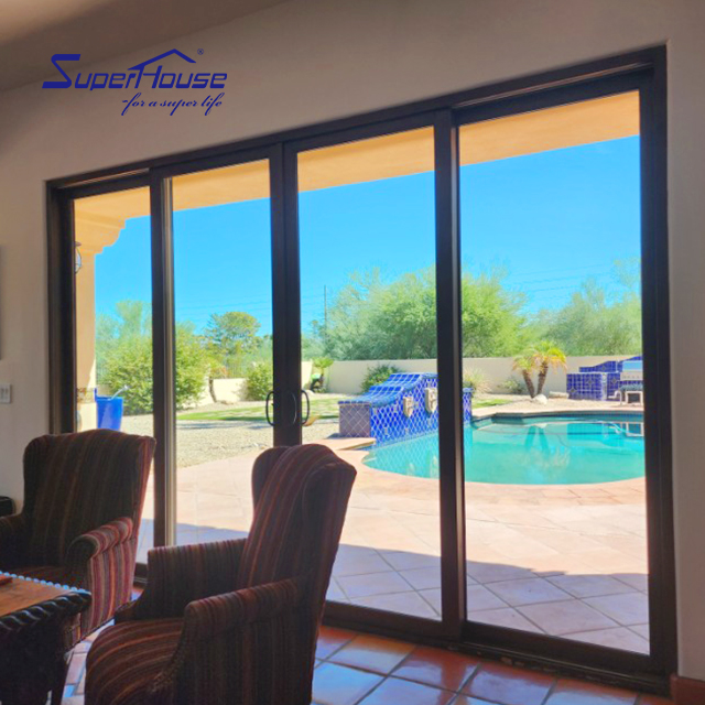 Hurricane Proof NFRC NOA AS2047 Standard Powder Coating Thermal Break Aluminium Sliding Door