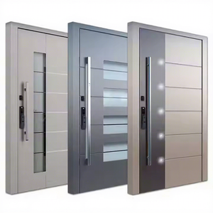Modern Stainless Steel Pivot Entry Doors Luxury Villa Entrance