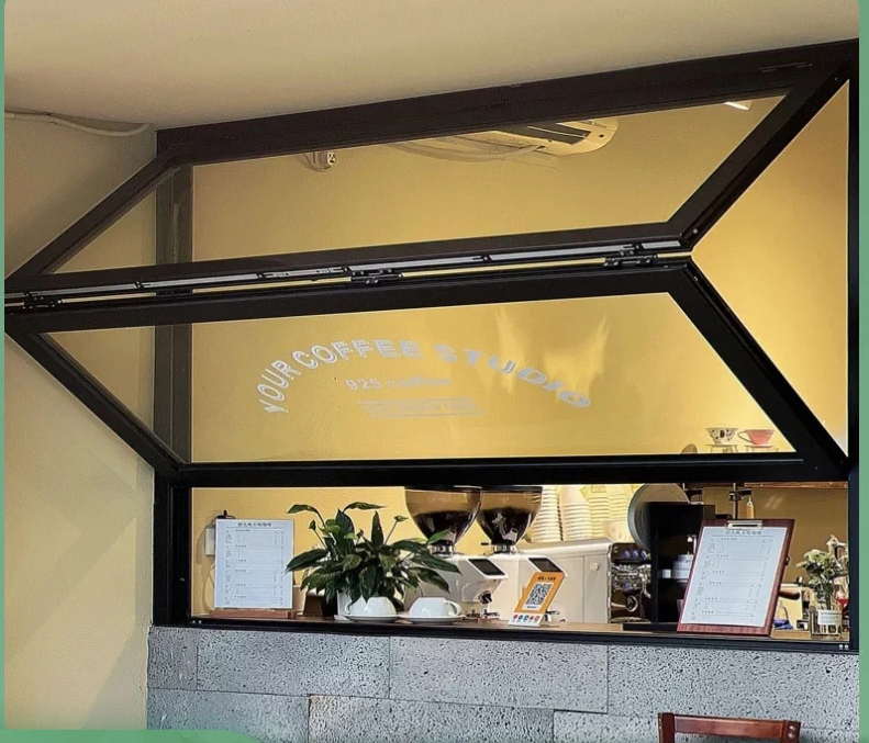 Aluminum Bifold Folding Window with Soundproof Glass Bi Fold Windows for Balcony