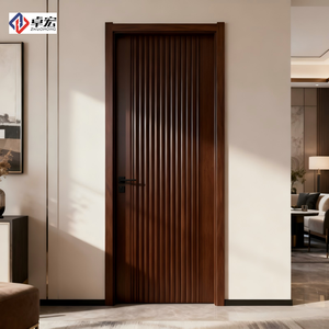 Wood grain interior aluminum pocket door