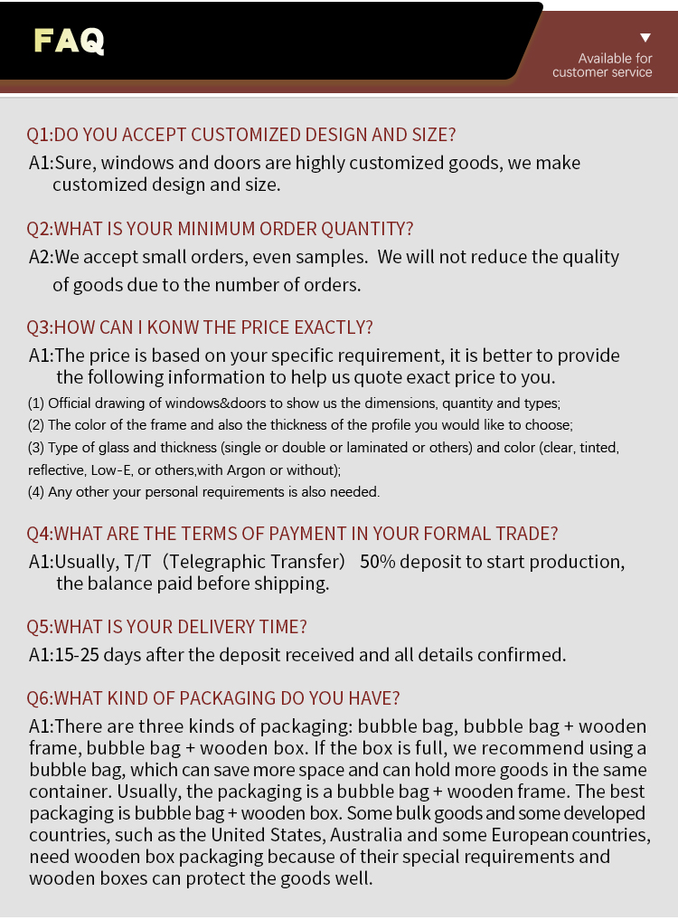 Packaging and Delivery