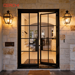 DERCHI Modern Luxury Single Glass French Door
