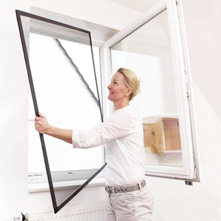 Door Window Screens Custom Removable Aluminum Frame Screen Window Fiberglass Anti Dust Insect Fly Mosquito Window Screen Mesh