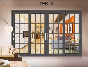 Thermal Break Aluminum Glass Sliding Patio Door