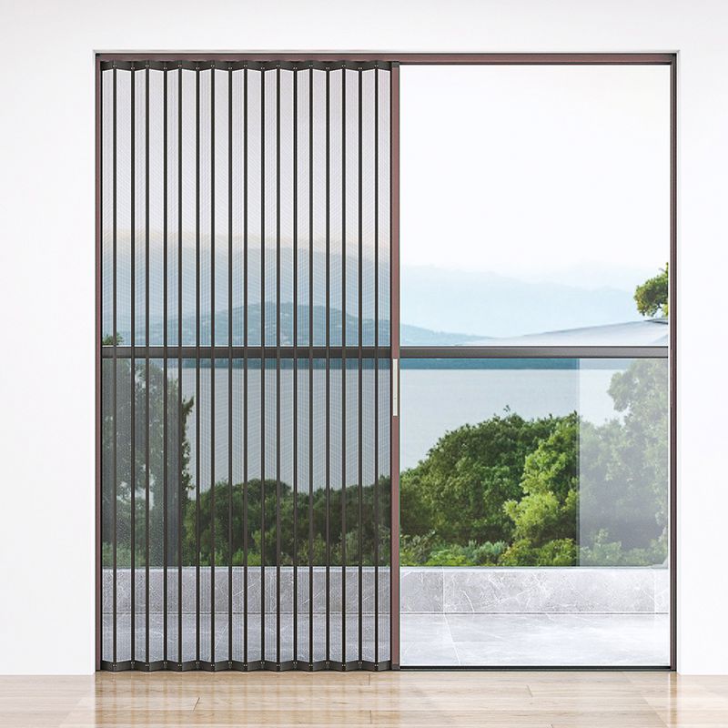 Factory Insect Net Aluminum Screen Window Horizontal Slide Folding Aluminum Retractable Screen Door