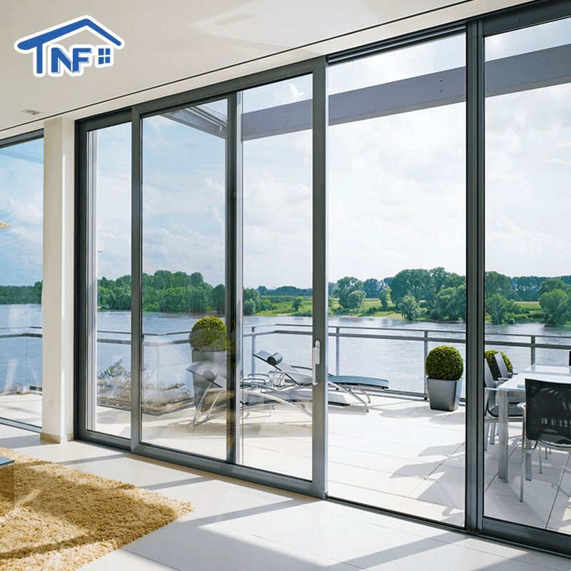 Heavy Duty Thermal Break Lift and Sliding Patio Door Modern Aluminum Alloy Soundproof Double Glass Sliding Doors