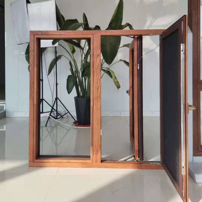 Modern Design Premium Exterior Aluminum &amp; Interior Wood Window Aluminum windows In China
