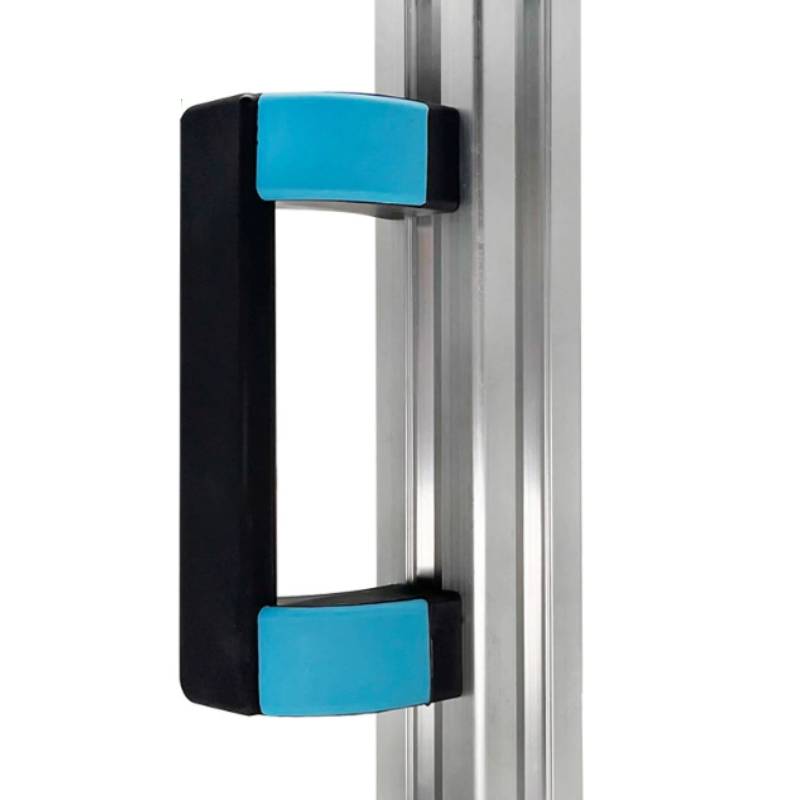 90mm Black Reinforced Handle Aluminum Extrusion Profile T Slot Door Handle Industrial U Shape Bakelite Oval Cabinet Handle