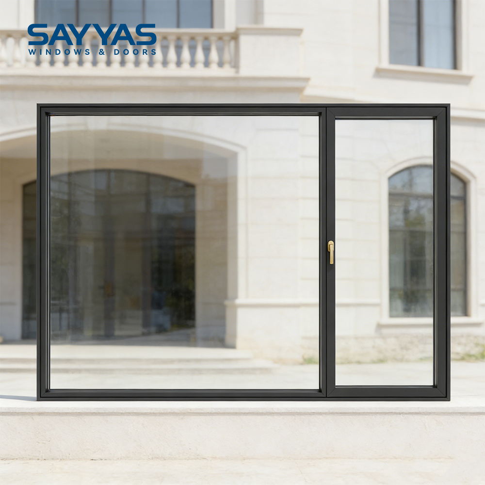 Residential Replacing Modern Aluminum Clad UPVC Glass Windows with 5G Technology Only Opening Sashes for Kitchen &amp; Bathroom