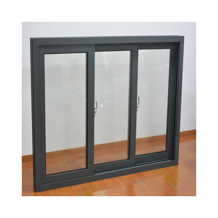 Modern Impact Glass Window Replacement Passive House Hurricane-Resistant Horizontal Sliding Aluminum Stainless Steel Apartments