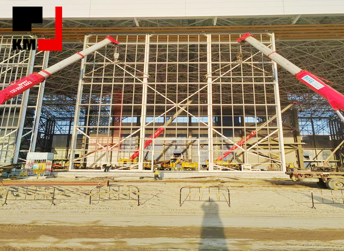 Automatic Heavy Duty Industrial Aircraft Hangar Door Customized Steel Sliding Folding Airplane Doors for Airport Warehouse