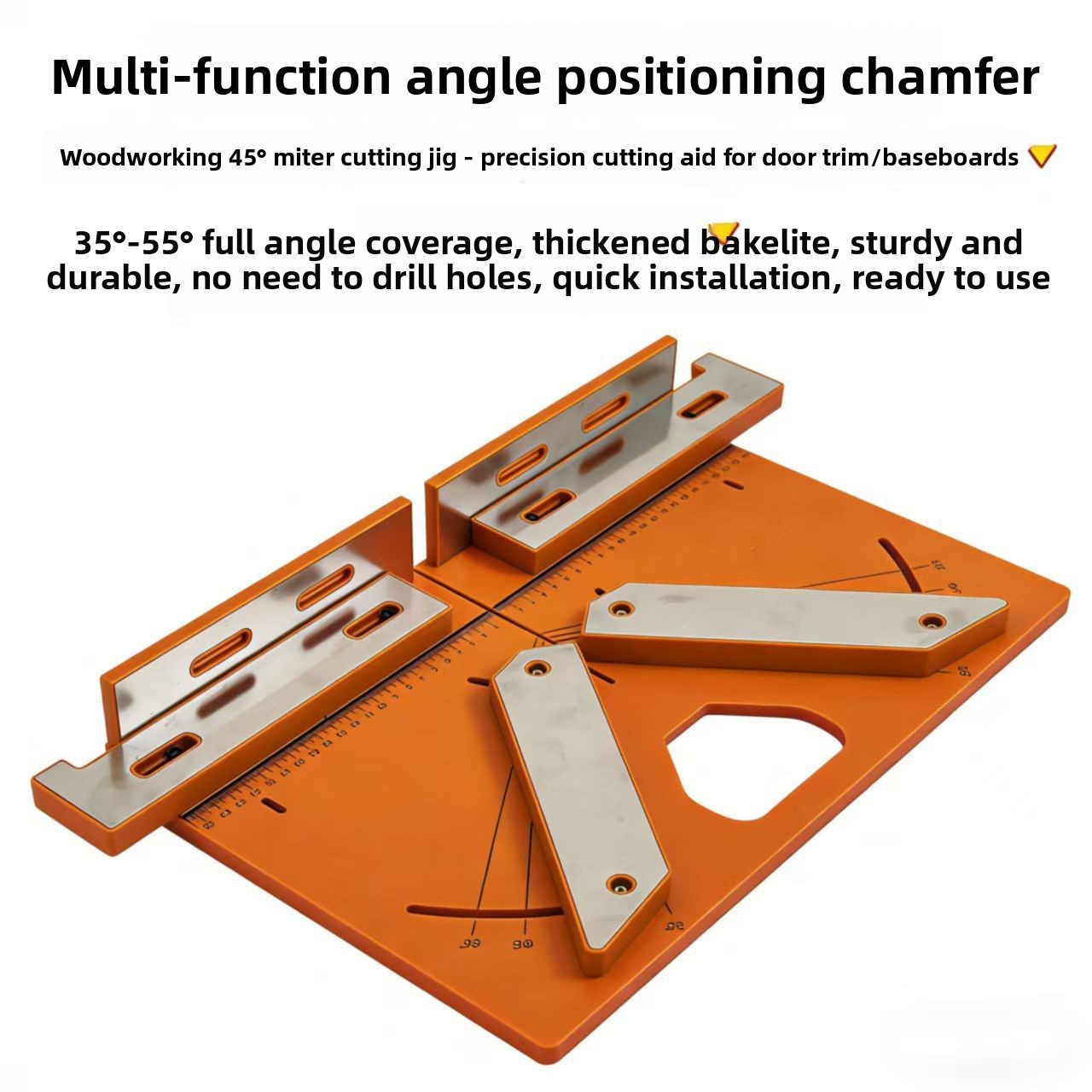 Door Window Cover Angle Cutting Auxiliary Device 45 Degree Precision Aluminum Bakelite Board Material for Carpentry Whole House