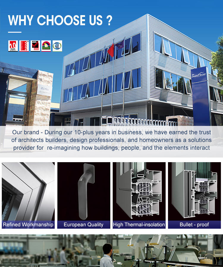 superhouse Cheap Aluminum windows Passive House Energy Rating Super Strength Steel Aluminium clear Glass Crank Awning Window