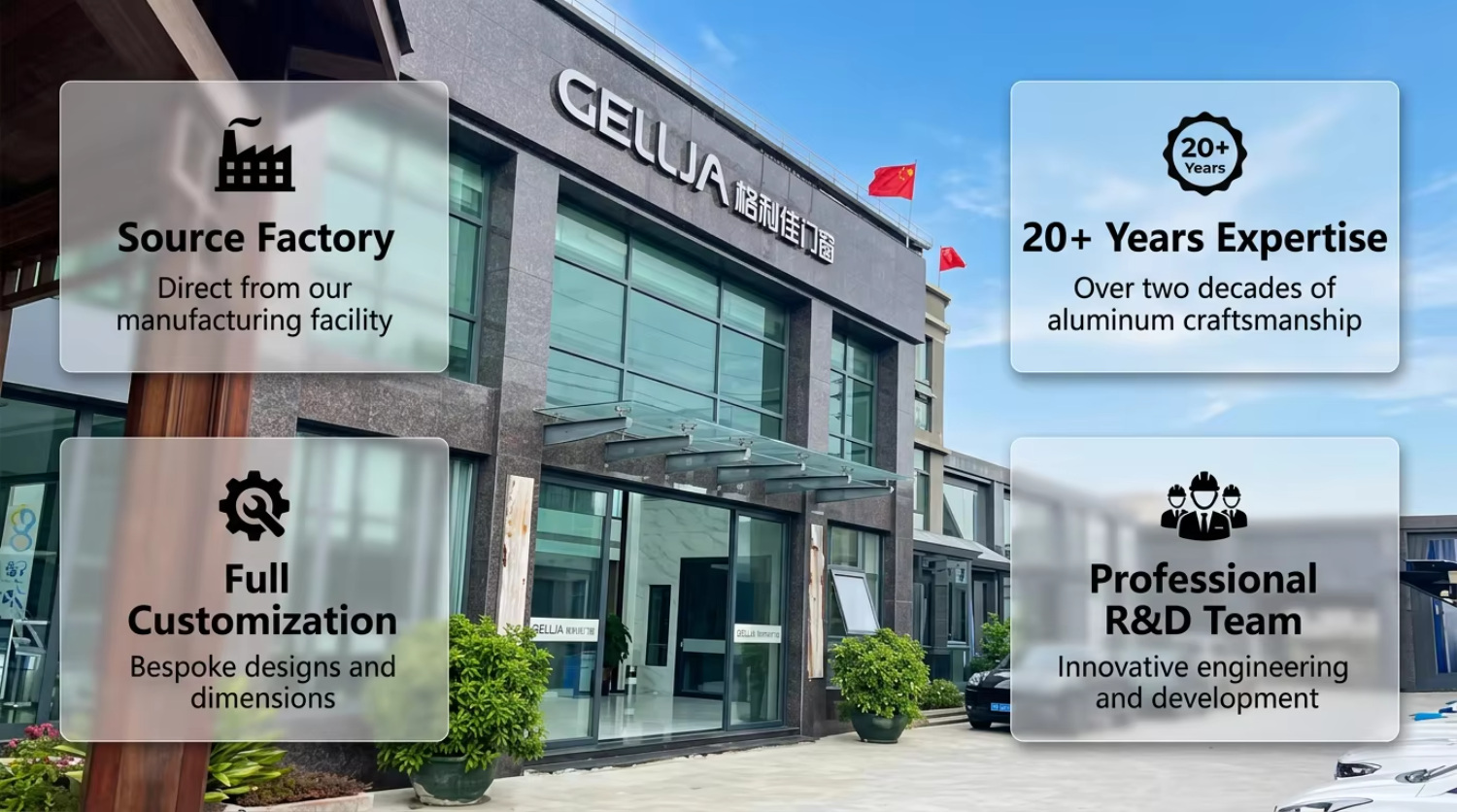 Modern Design Sliding Patio Door System Exterior Flush Aluminum Alloy Double Glazing Tempered Glass Waterproof Kitchen Door