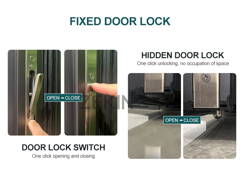 ZEKIN New Design Luxury Entry Aluminum Metal Entrance Door for Houses Villa Main Doors Custom Front Exterior Pivot Door