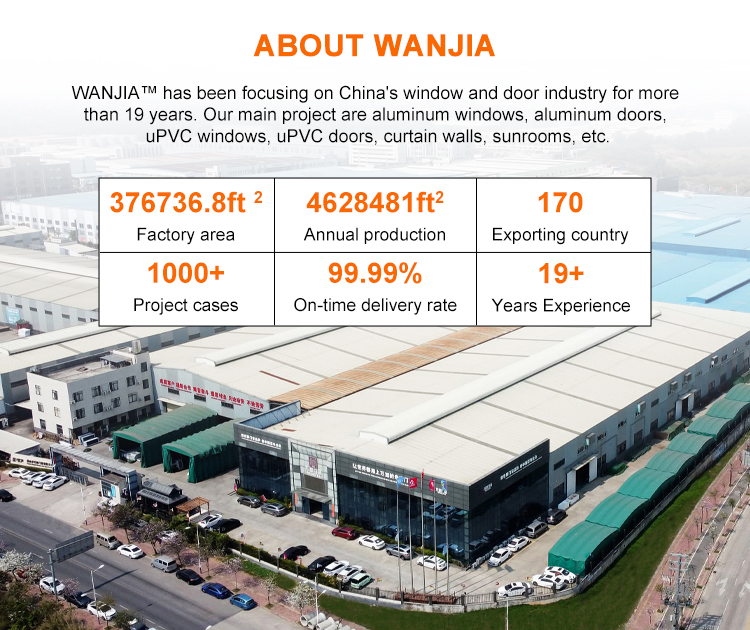 WANJIA Interior Replacement Aluminum Wooden Windows Soundproofing Double Glazed Single Hung Windows Aluminum Clad Windows